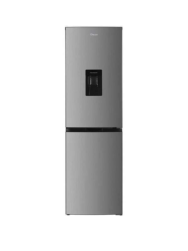 Swan SR156130I 55cm Wide, Total No Frost, 50/50 split, Water Dispenser, Fridge Freezer - Inox